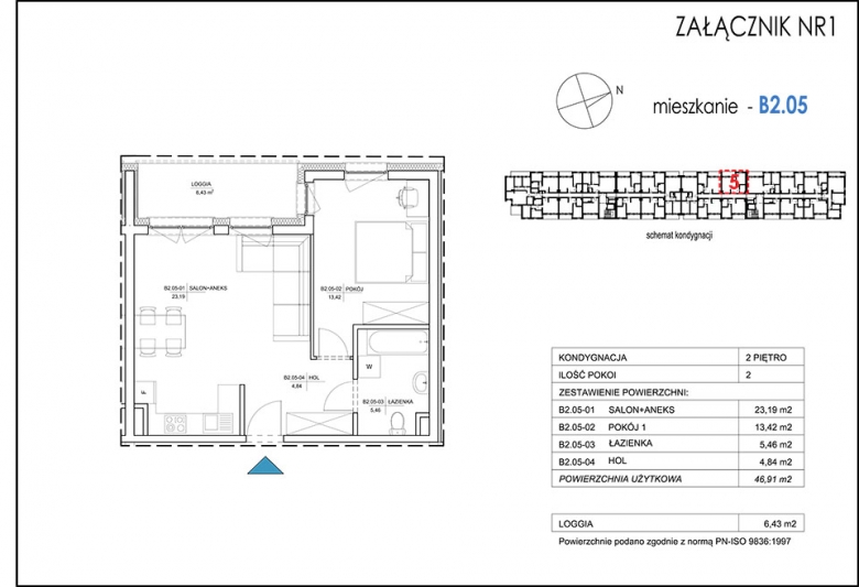 Apartament nr. B2.05